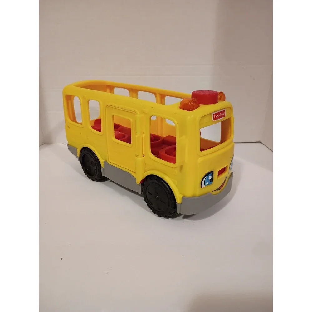 Fisher-Price Little People Sit with‎ Me School Bus Yellow Toy Vehicle Sounds